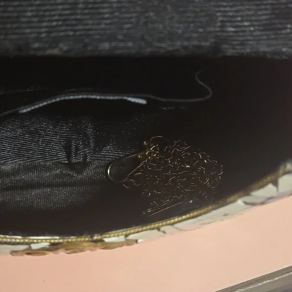 NWOT Ramla Mosaic Handmade Bag white with gold tones, colorful w/ crossbody stra - Picture 6 of 6